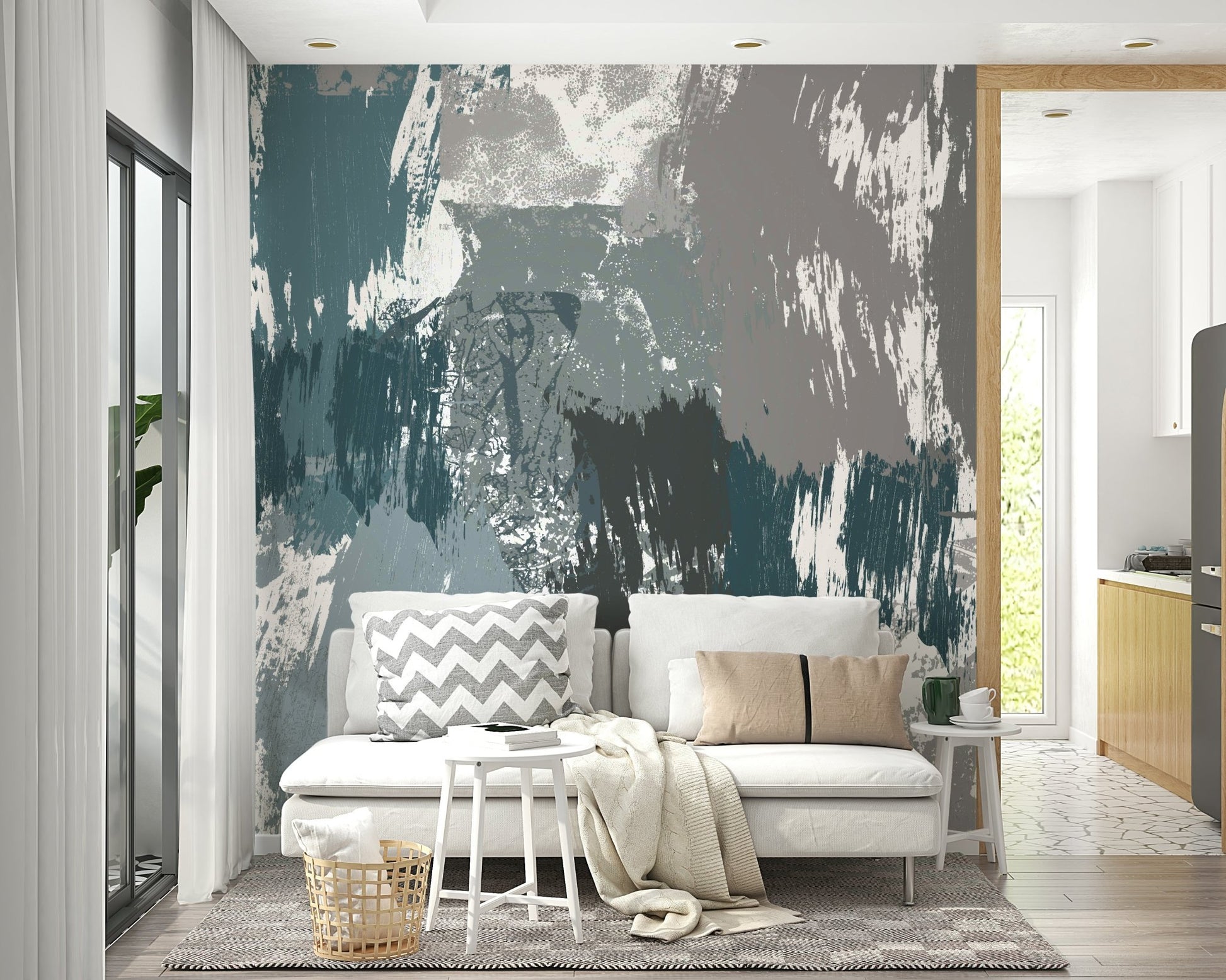 A classic mountain peak wallpaper for walls., GD5151