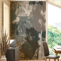 An artistic scenic landscape mural on minimalist wallpaper., GD5151
