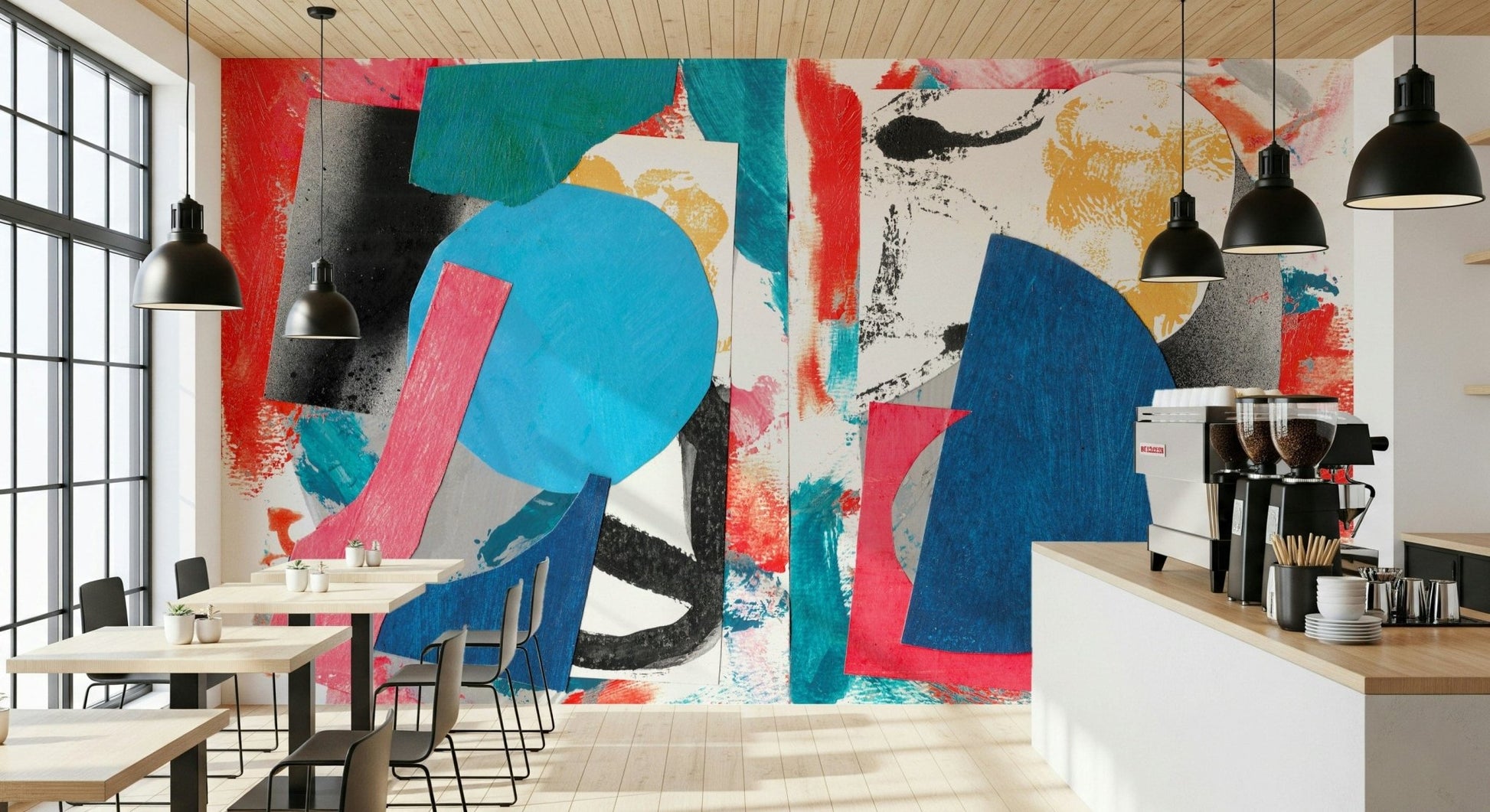 Collage Chaos Wall Mural