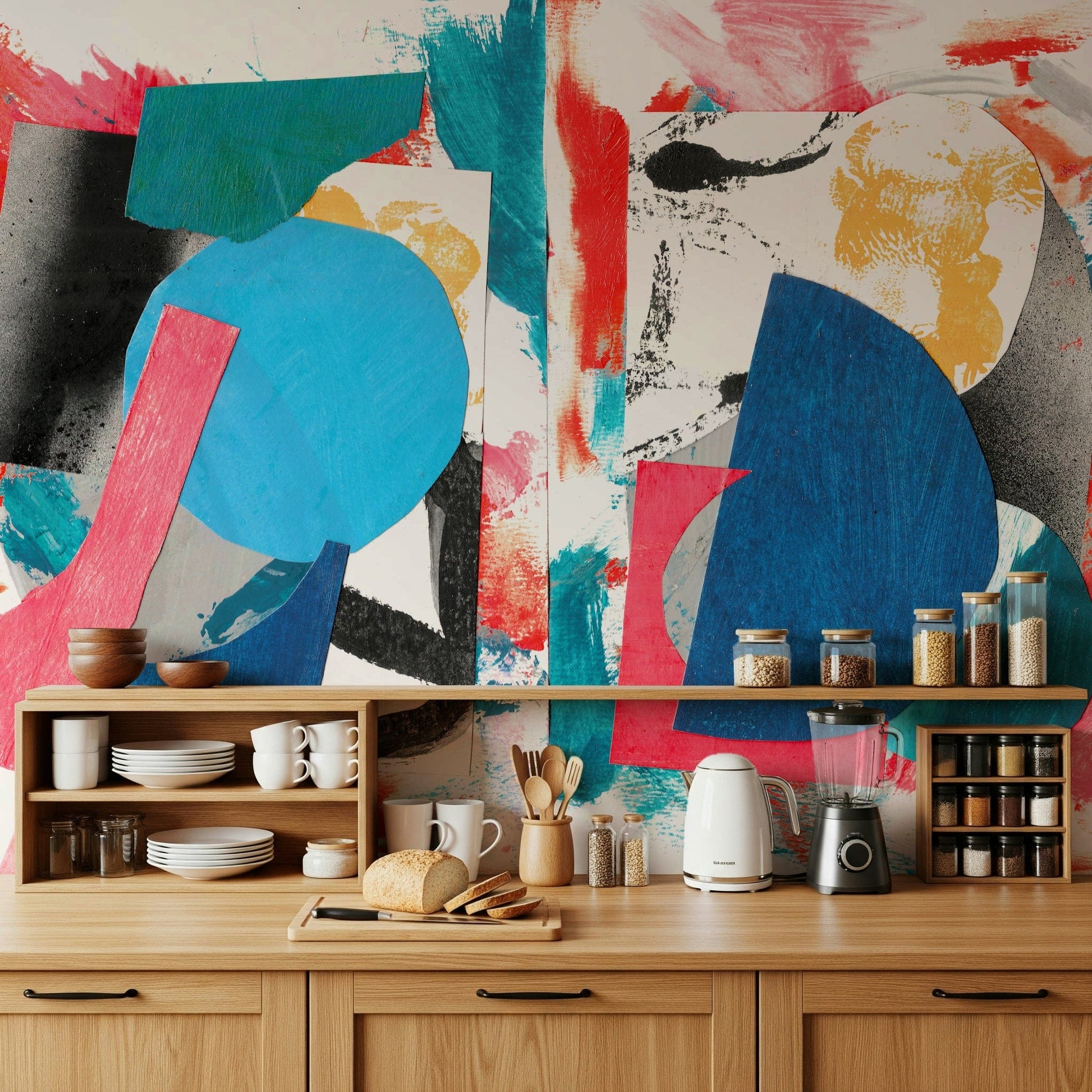 Collage Chaos Wall Mural