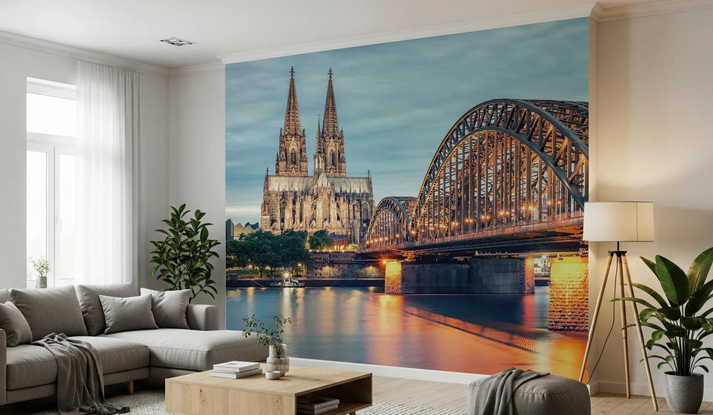 Cologne at Dusk Wall Mural