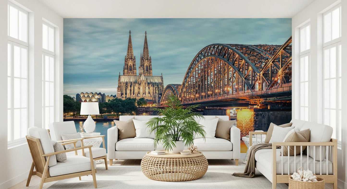 Cologne at Dusk Wall Mural