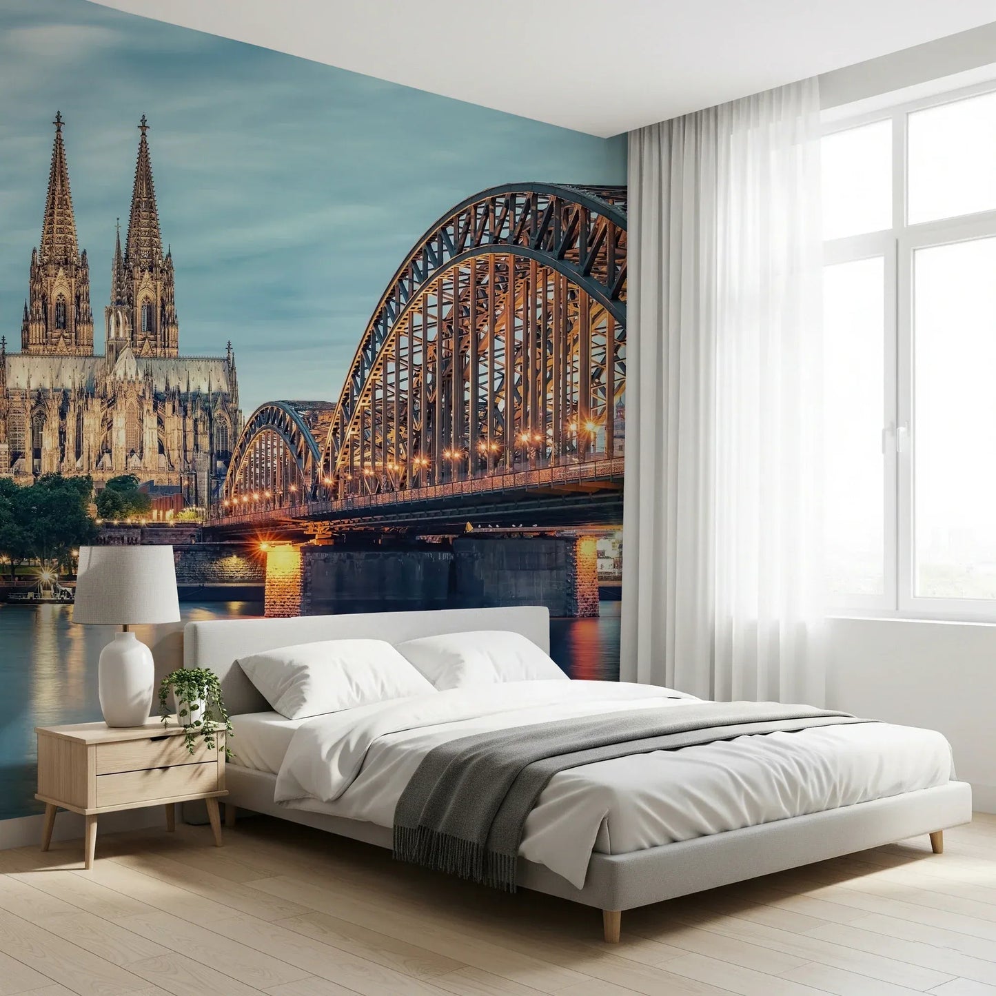 Cologne at Dusk Wall Mural