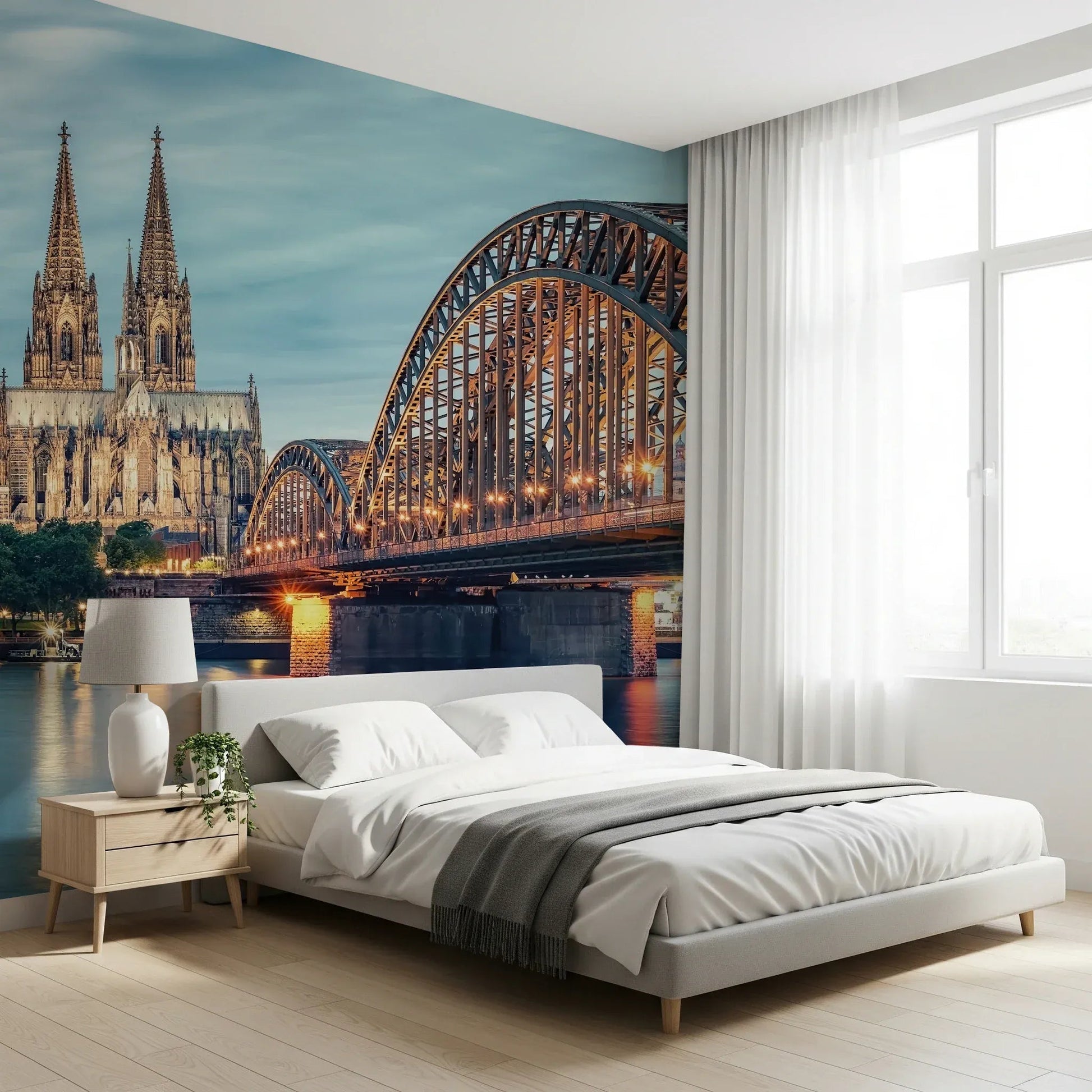 Cologne at Dusk Wall Mural