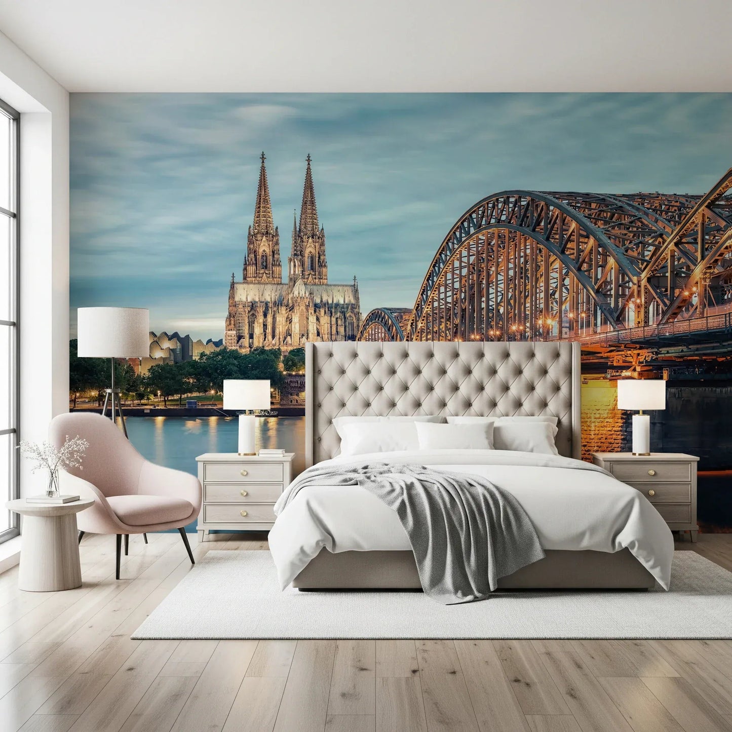 Cologne at Dusk Wall Mural