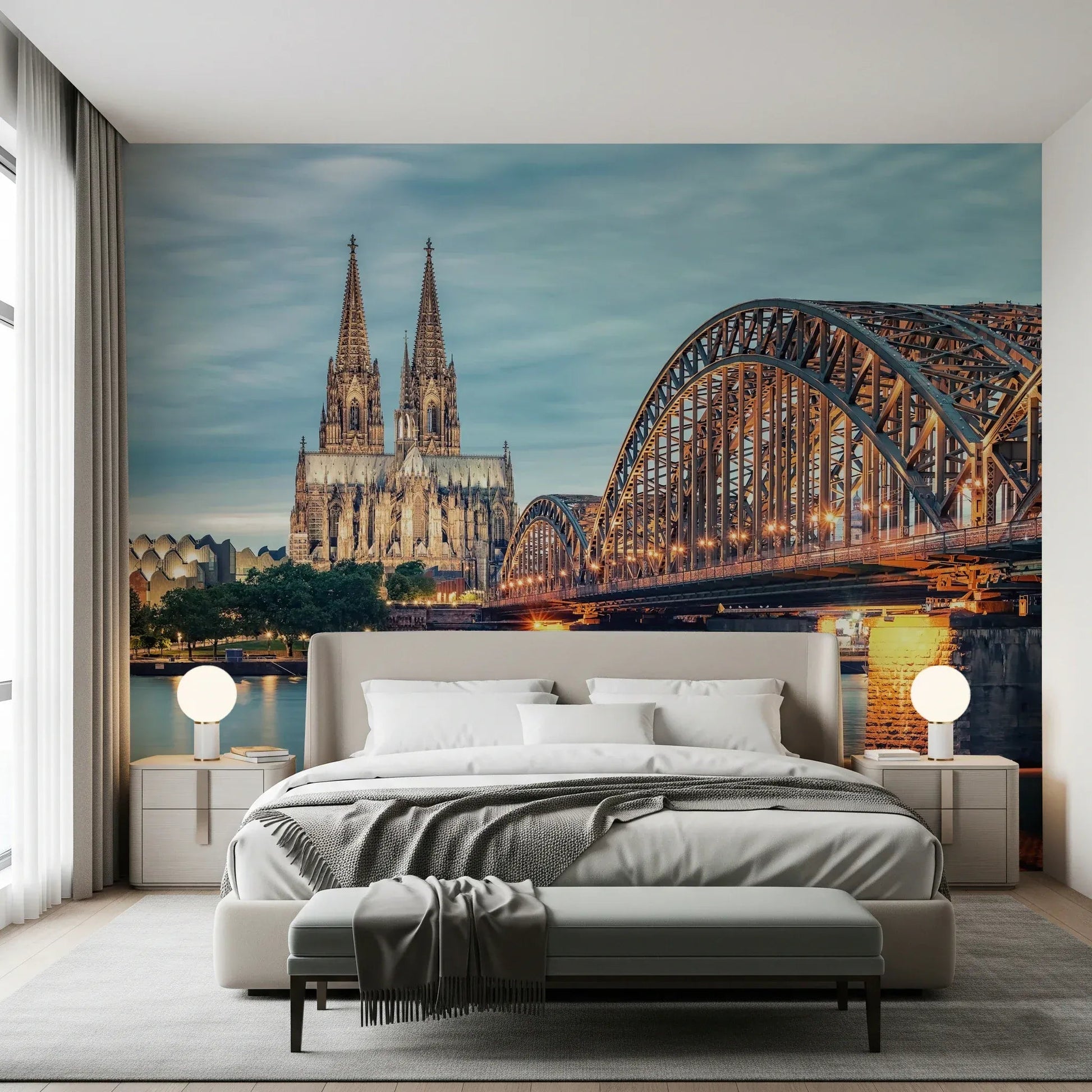 Cologne at Dusk Wall Mural