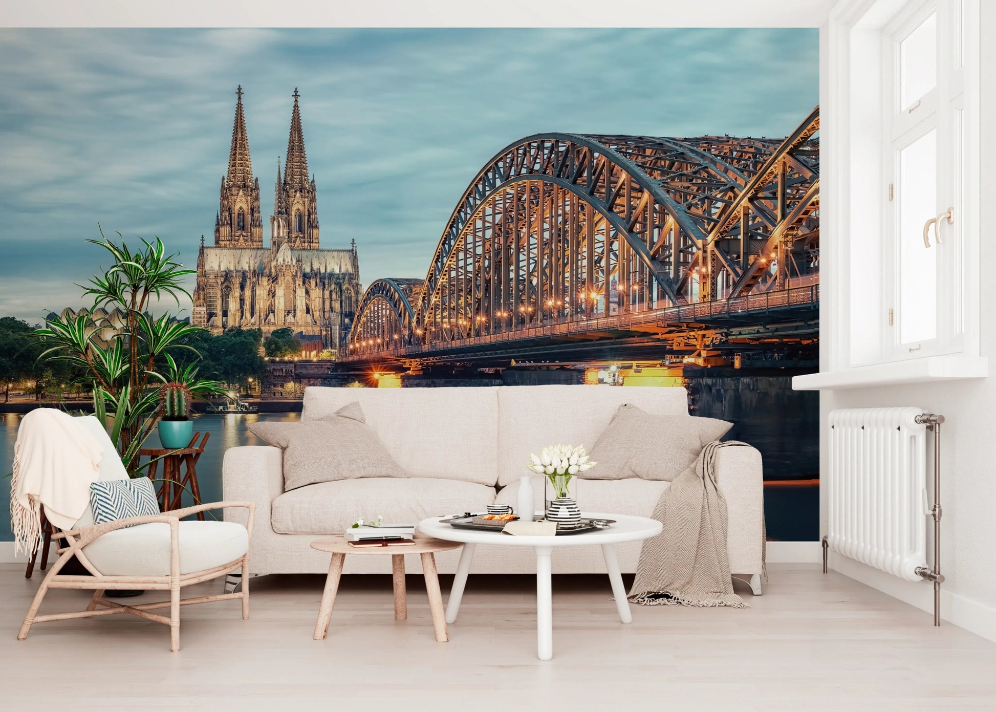 Cologne at Dusk Wall Mural