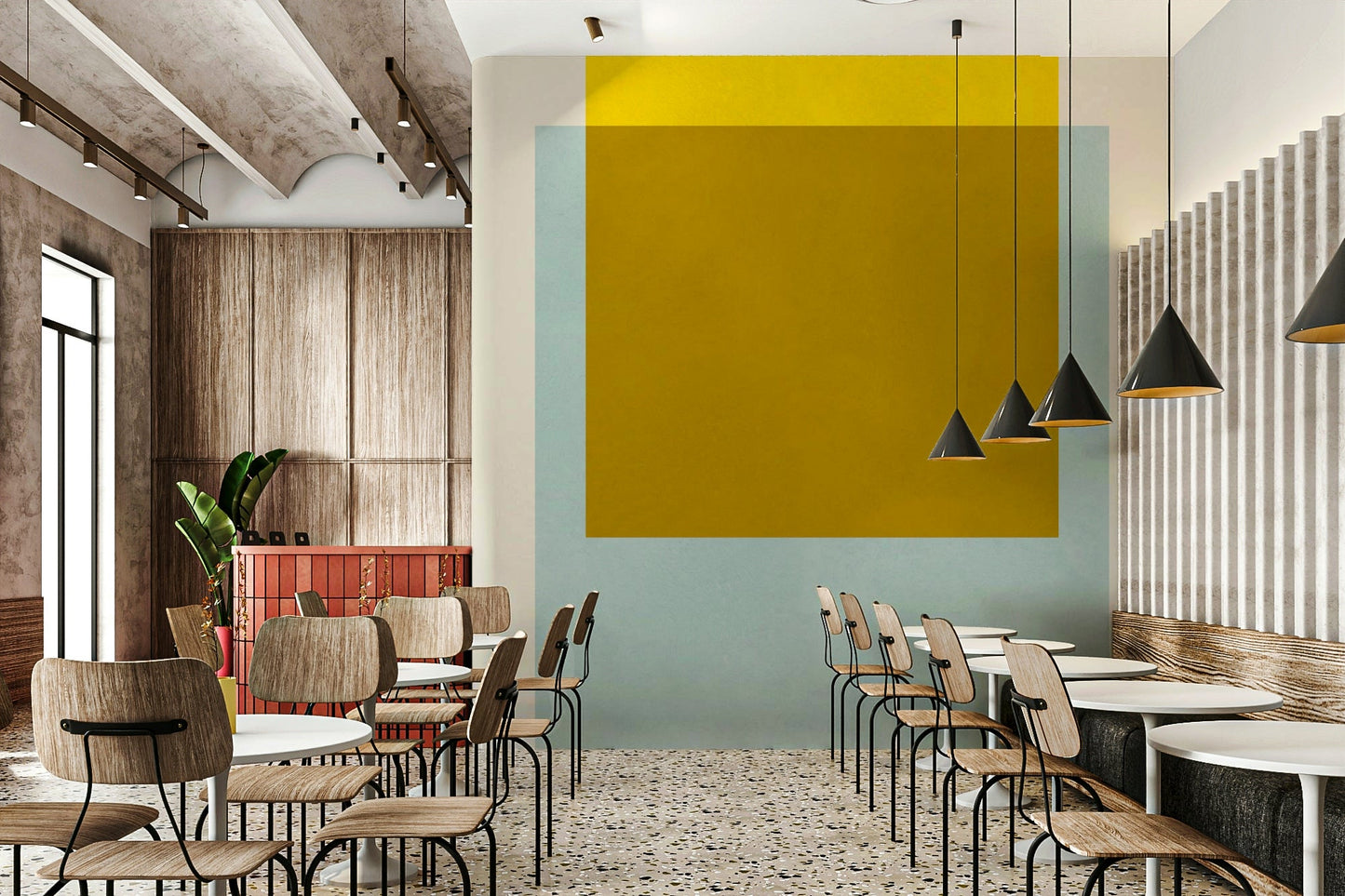 The mood is peaceful and serene.

