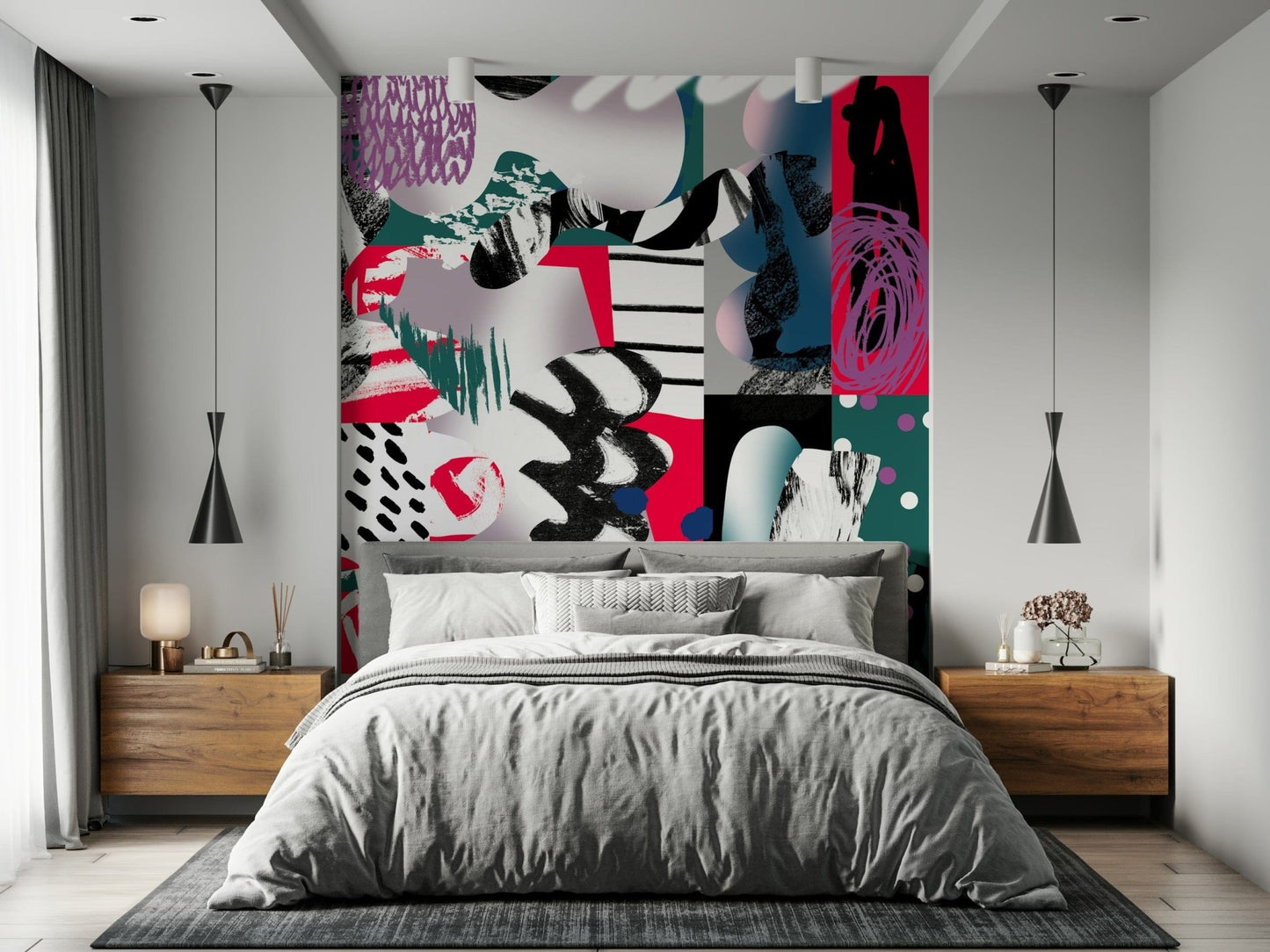 A classic abstract design wallpaper for walls.