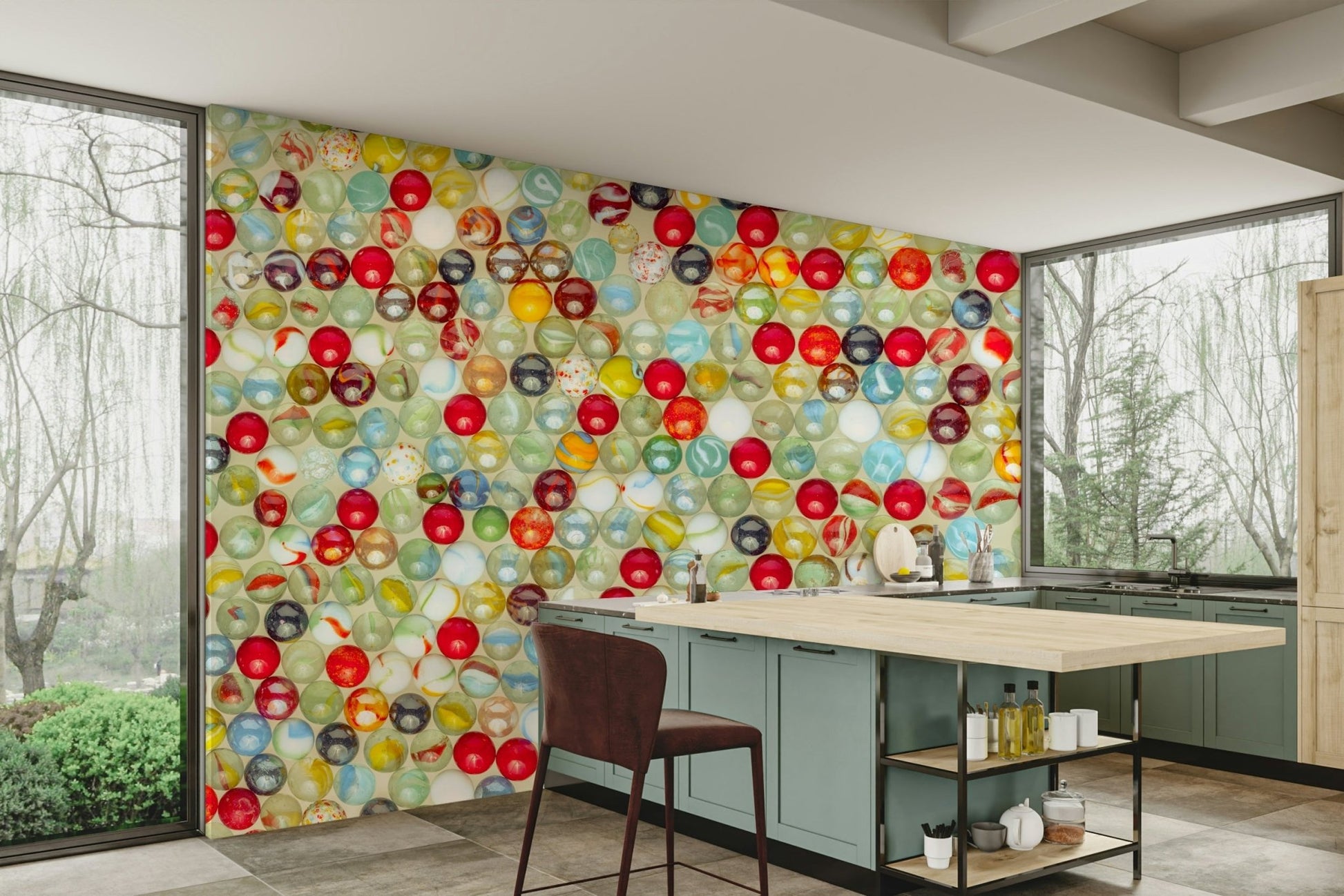 The feeling is one of fresh elegance.

