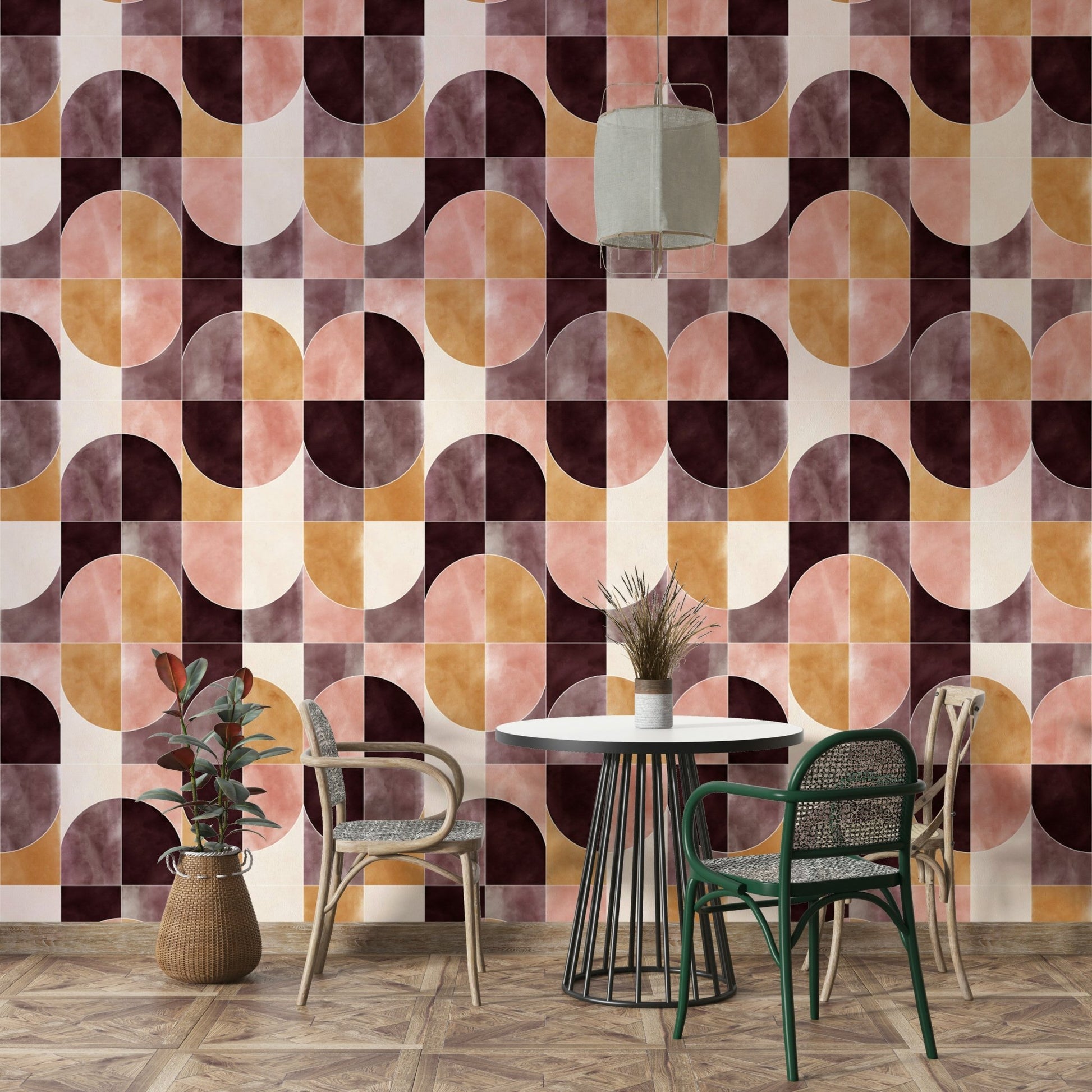 Abstract geo tiles design.

