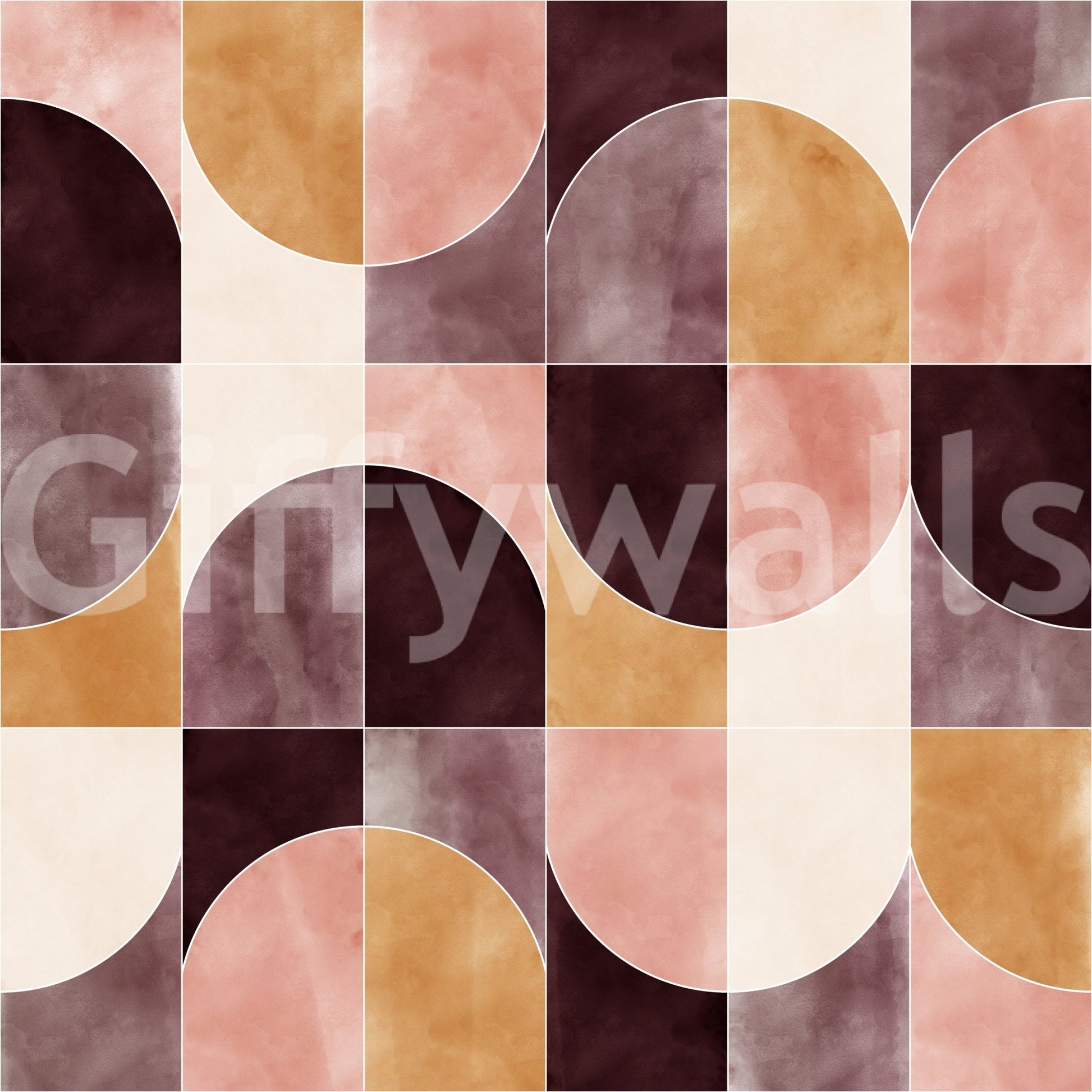 Unique geometric pattern for walls.

