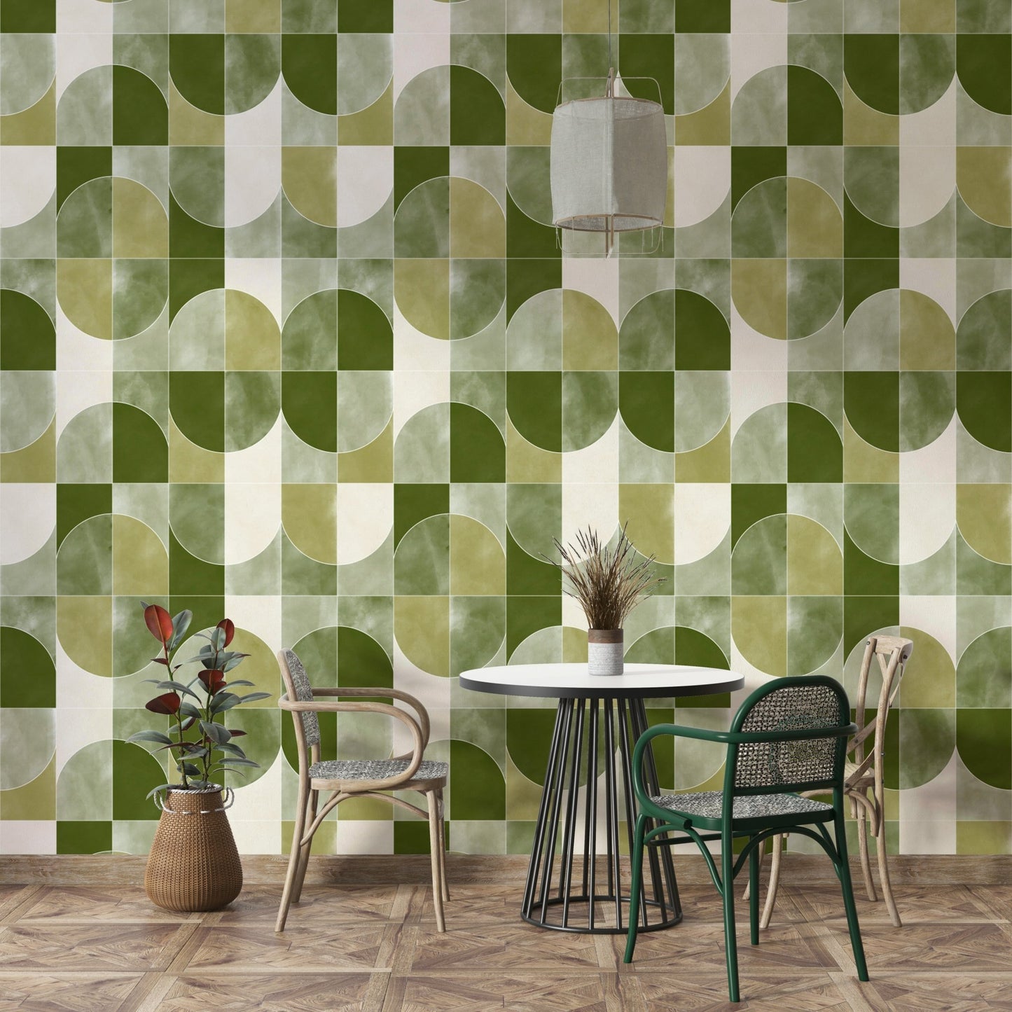 Contemporary geometric wallpaper. GD2914

