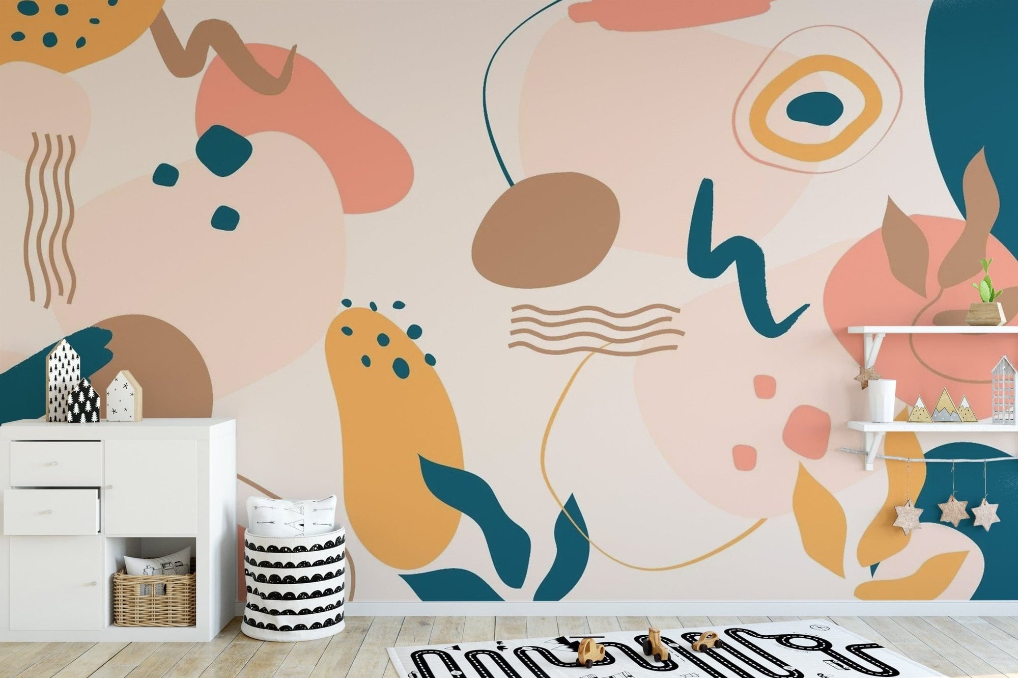 Colorful Abstract Painting Wallpaper Mural AB-13
