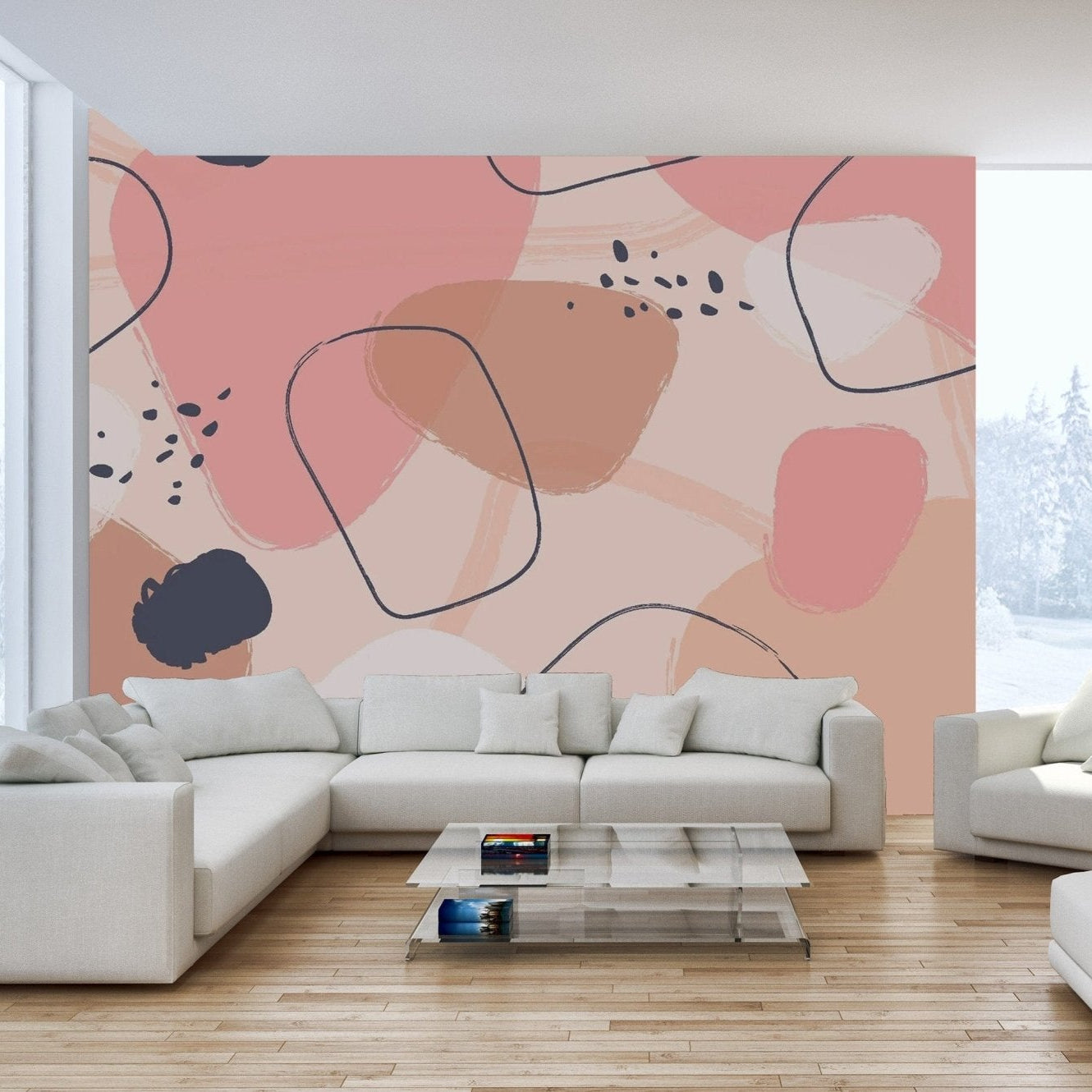 Colorful Abstract Pastel Art Wallpaper Murals abstract-10