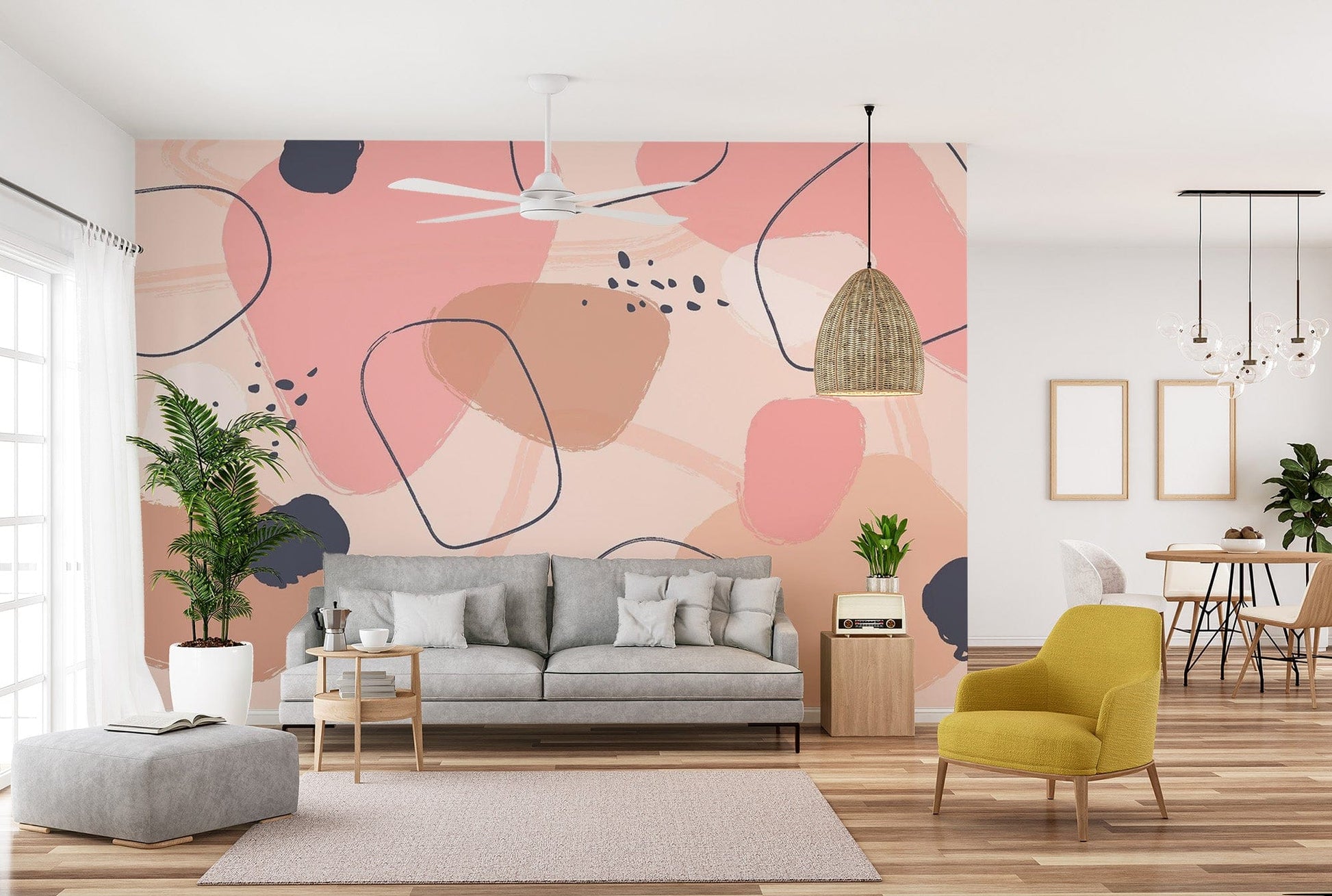 Colorful Abstract Pastel Art Wallpaper Murals abstract-10