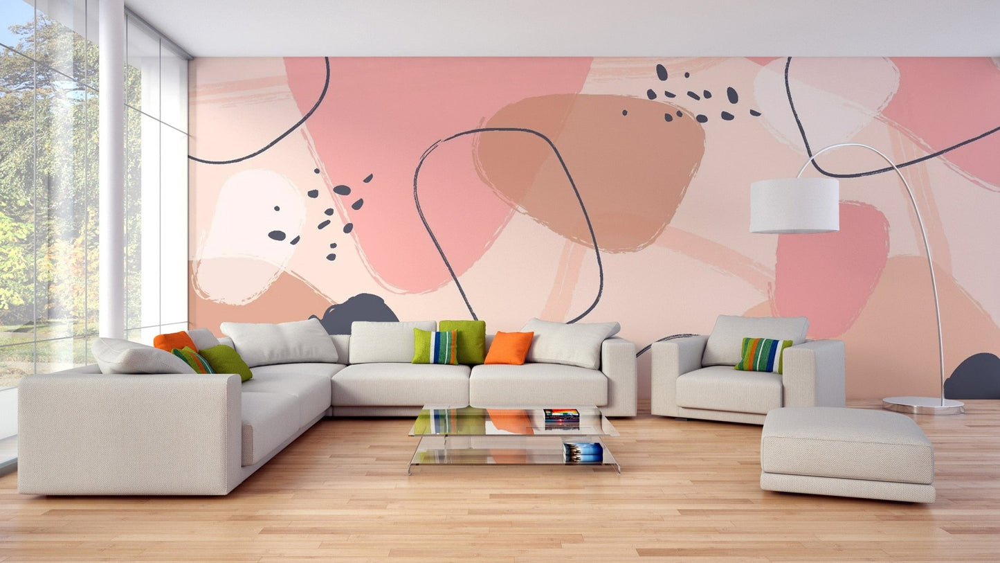 Colorful Abstract Pastel Art Wallpaper Murals abstract-10