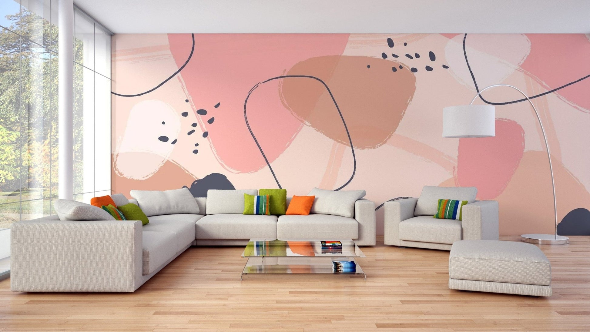 Colorful Abstract Pastel Art Wallpaper Murals abstract-10
