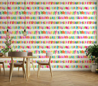 Kids room brushstroke wallpaper

