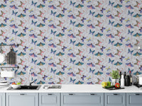 Colorful butterfly mural for fresh and creative wall decor. NI13
