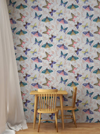 Stunning butterfly wallpaper mural featuring vivid patterns. NI13
