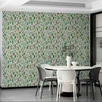 Holiday trees wall covering

