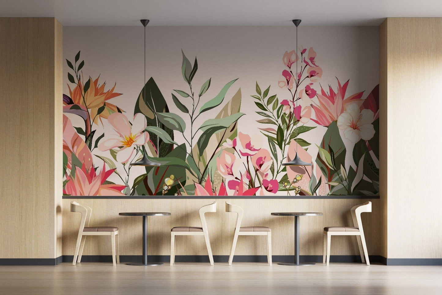 Chic floral wallpaper for homes flowers-011
