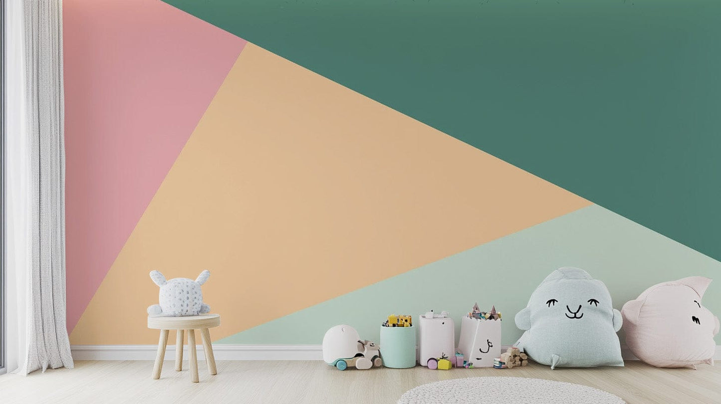 Modern triangle wallpaper featuring colorful geometric shapes. abstract-20