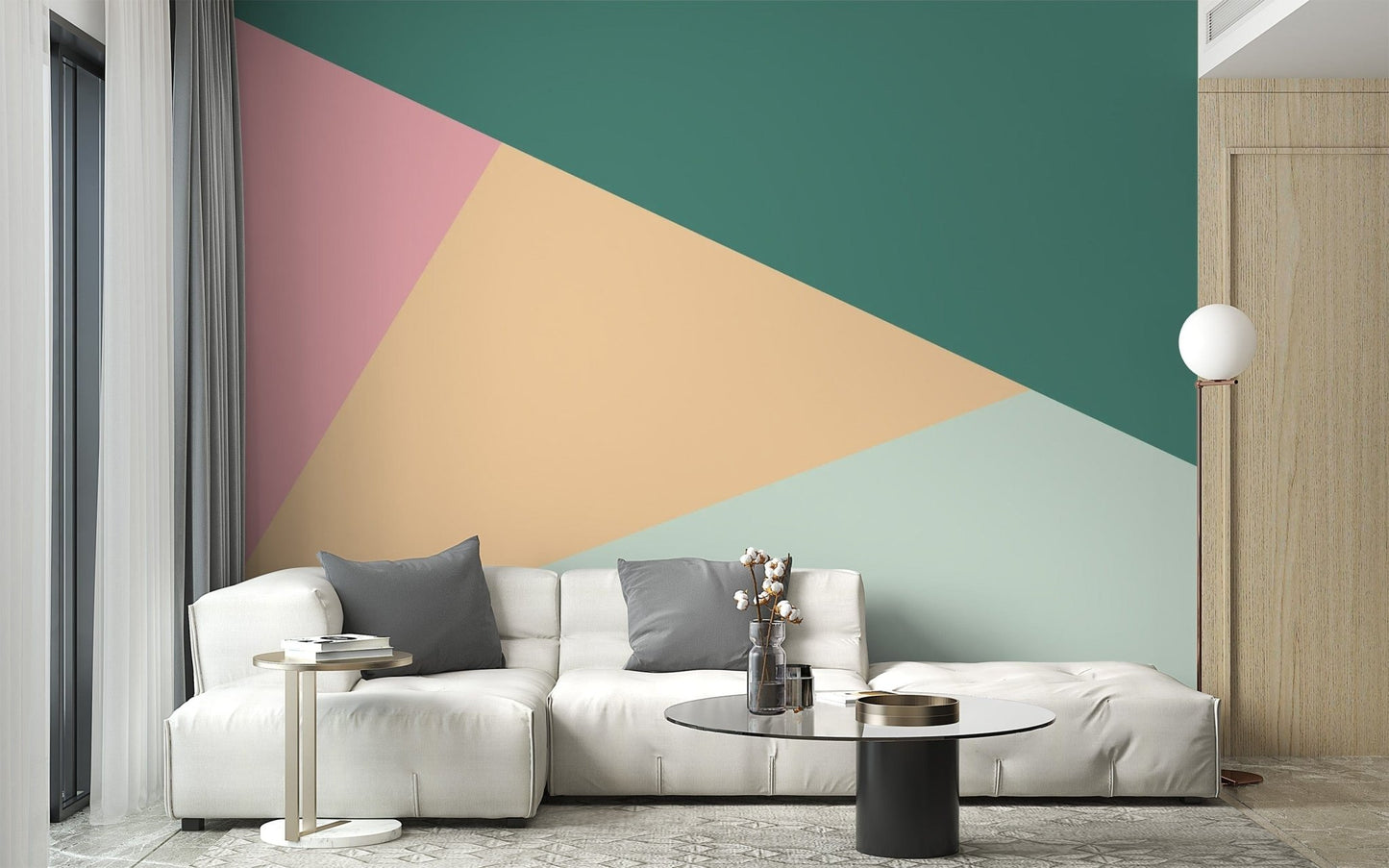 Colorful Geometric Triangle Shaped Wallpaper - Giffywalls abstract-20