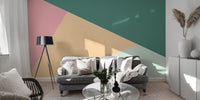 Bright geometric wallpaper with overlapping triangle patterns. abstract-20