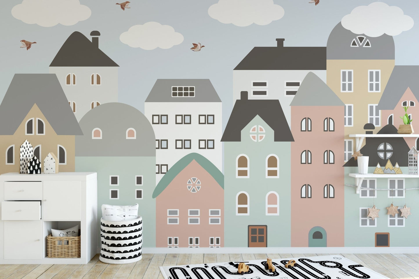 Kids & Nursery City Building Wallpaper - Giffywalls A666