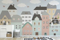 Kids & Nursery City Building Wallpaper - Giffywalls A666