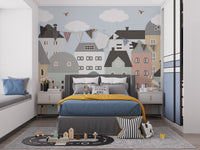 Kids & Nursery City Building Wallpaper - Giffywalls A666
