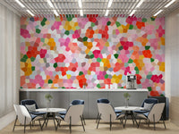 The pattern is filled with a wide array of bright and harmonious colors, creating a kaleidoscope effect.
