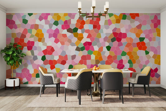 A vibrant and mesmerizing wallpaper pattern.
