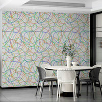 Unique lines pattern wall decor.
