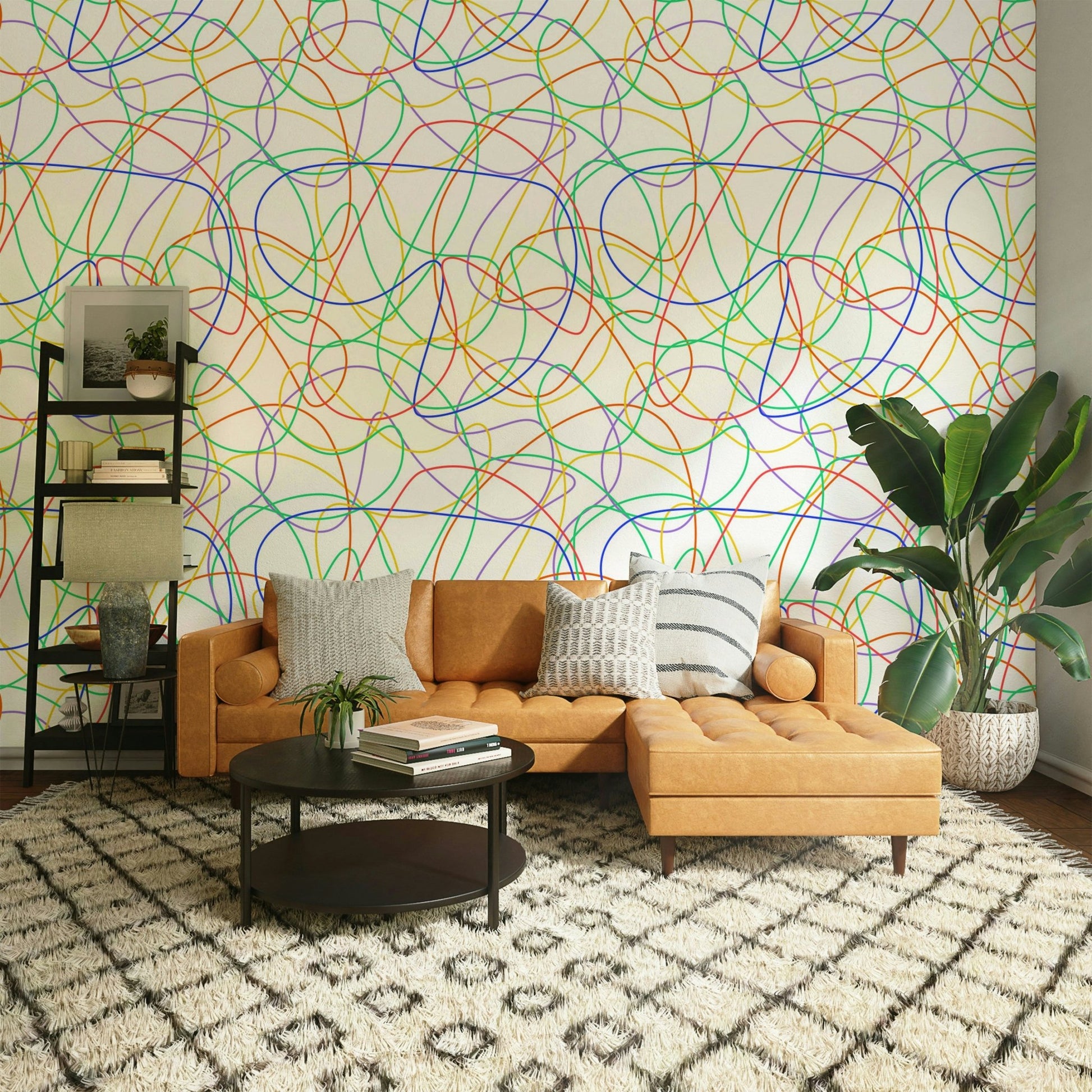 Modern lines art wall decor.
