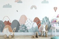 Colorful Mountains Wallpaper Murals - Giffywalls A894
