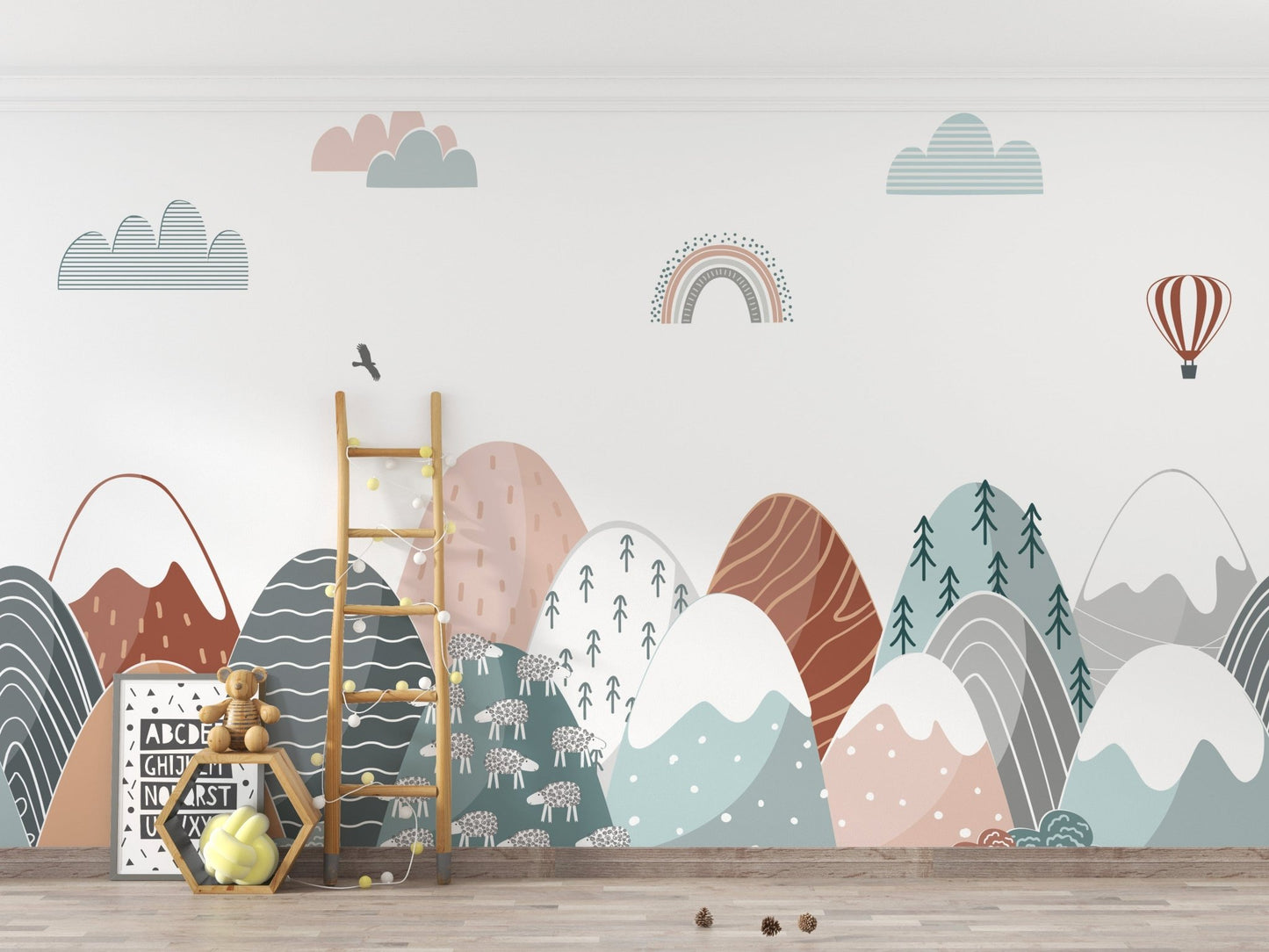 Colorful Mountains Wallpaper Murals - Giffywalls A894