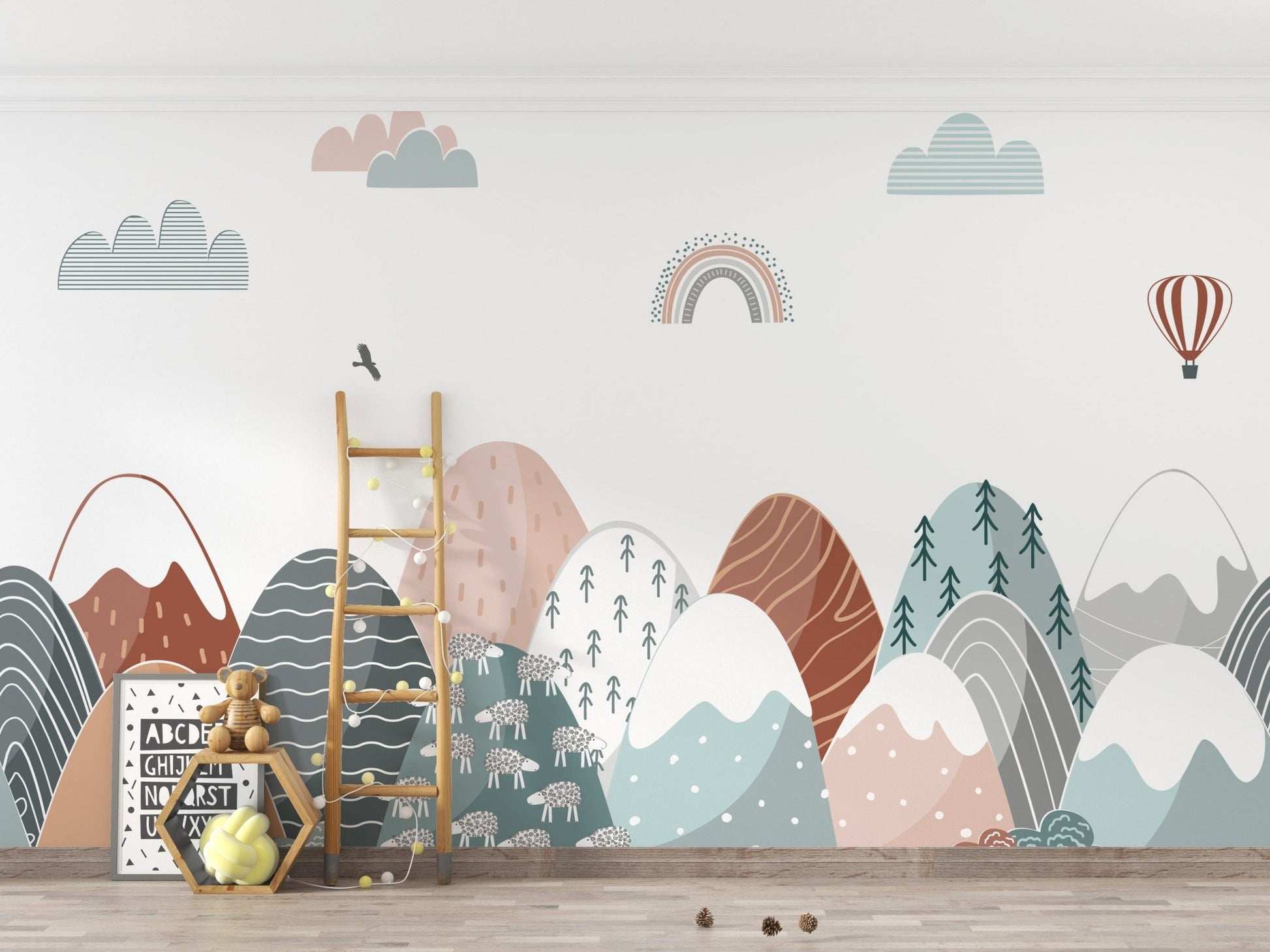 Colorful Mountains Wallpaper Murals - Giffywalls A894