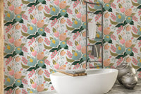 Charming flower mural for spring aesthetics B084