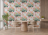 Cheerful spring flowers in a wallpaper B084