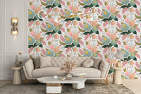 Vibrant floral wallpaper for spring vibes B084
