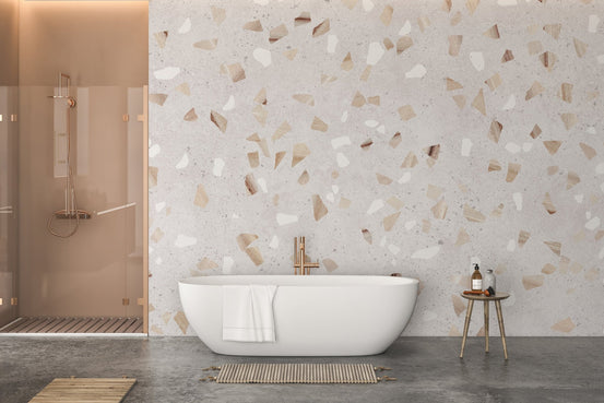 Sophisticated terrazzo tile wallpaper mural A832