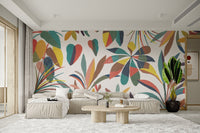 Multicolored botanical wallpaper for walls
