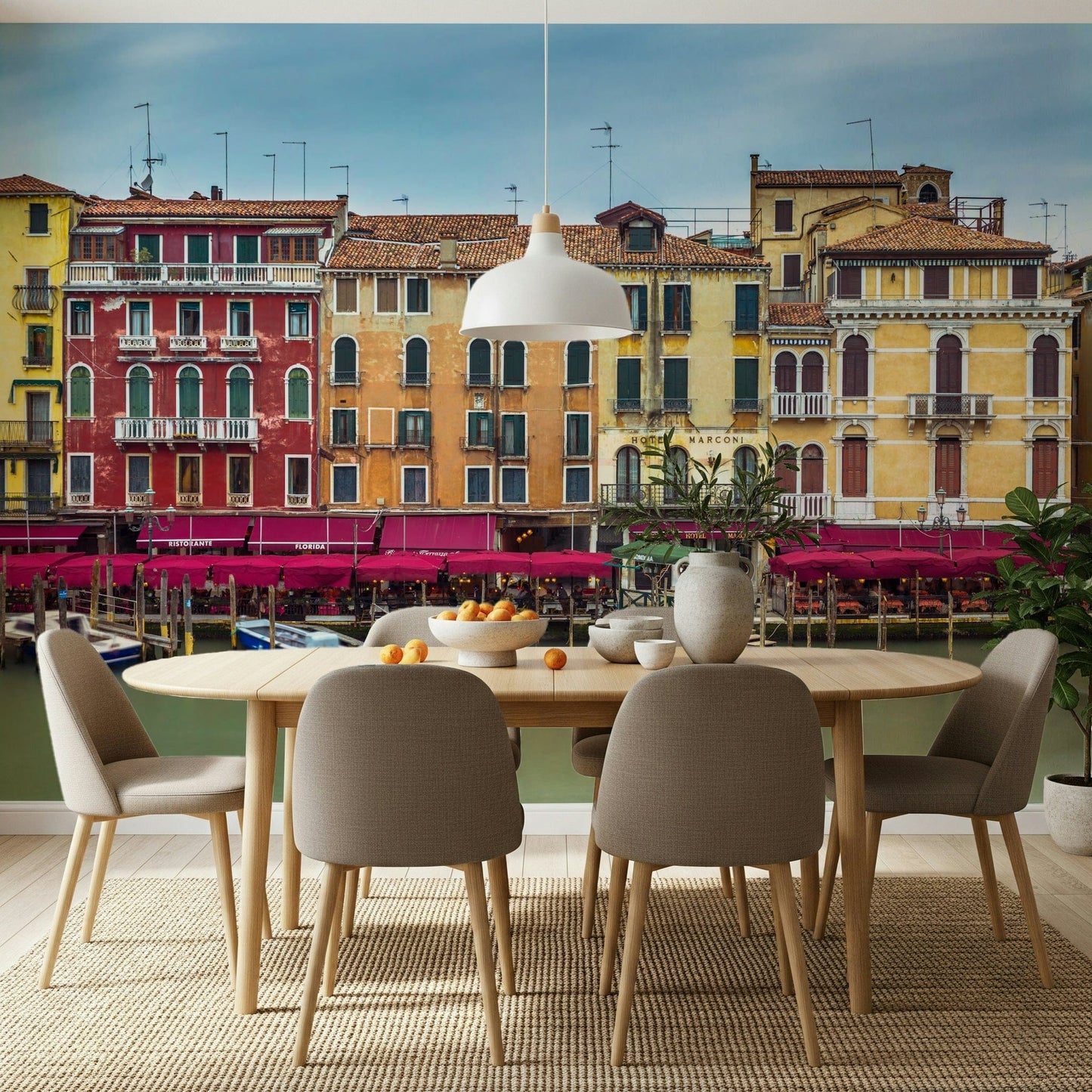 Colorful Venice Facades Wall Mural
