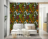 Perfect Colorful Wild Garden wallpaper for a bedroom or living room .

