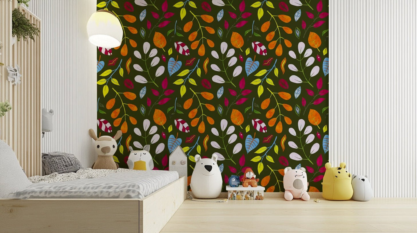 Rich forest green background wallpaper.

