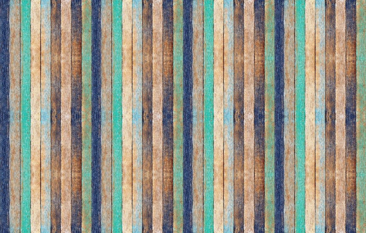 Wooden Planks Wallpaper Mural in your room — zoomed