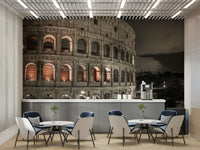 The photograph is taken at night.

